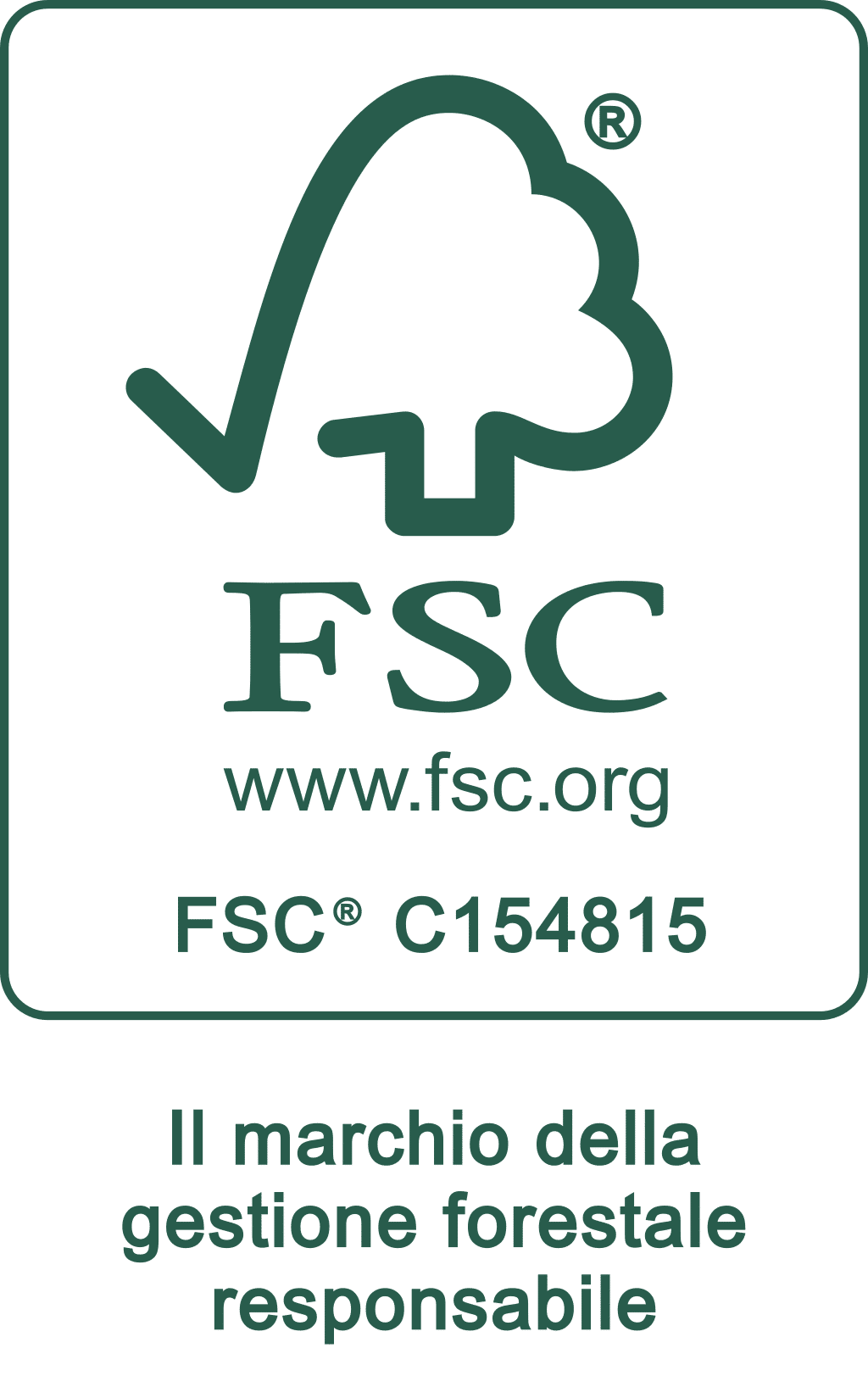 FSC Logo codice registrato Express Litografia